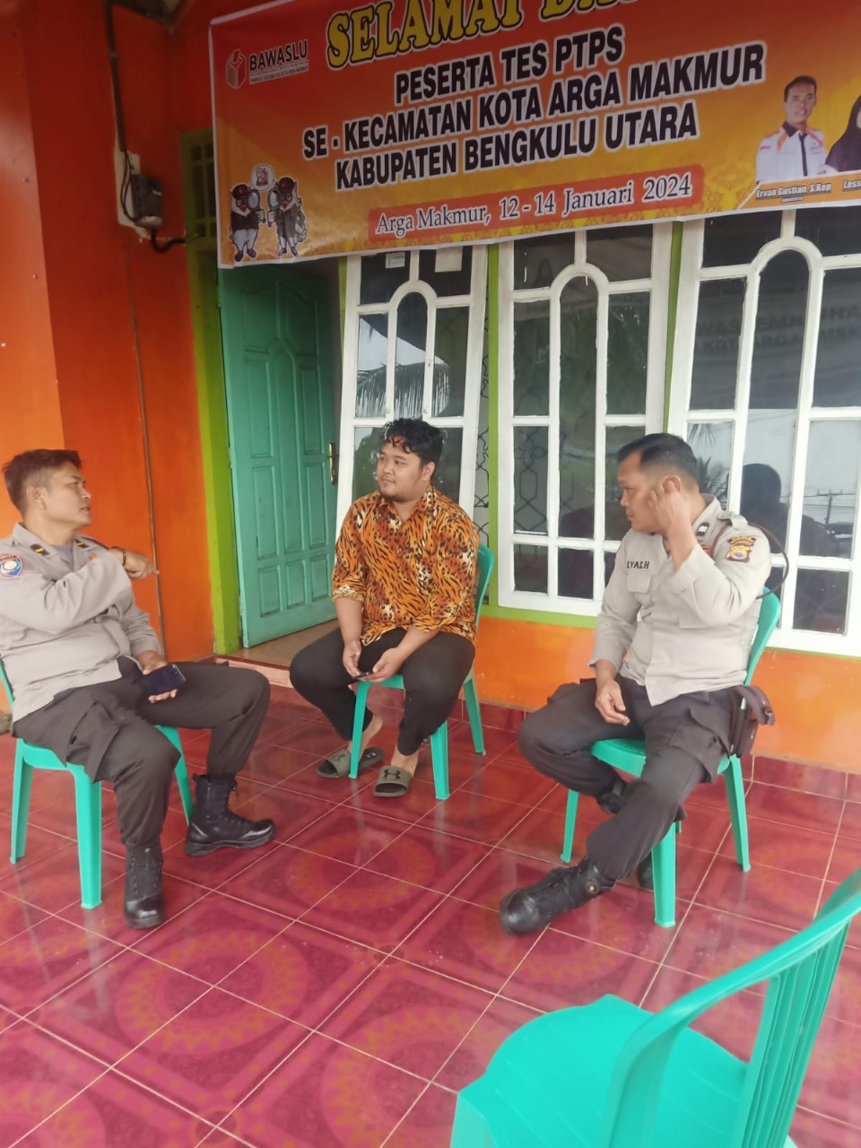 Sukseskan Pemilu 2024, Satgas Preemtif Subsatgas Binmas Sambang Edukasi di Kantor Bawaslu  