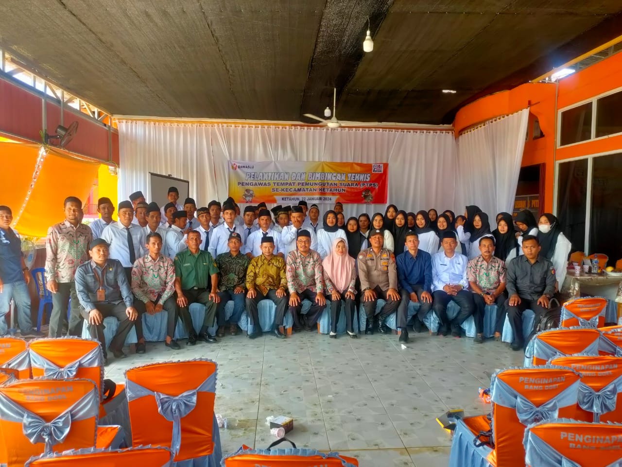 Polsek Ketahun Hadiri Pelantikan dan Pembinaan PTPS Sekecamtan Ketahun