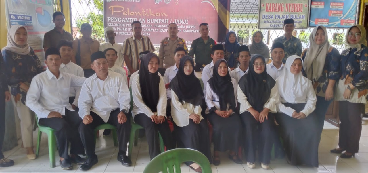 Berikan Rasa Aman, Polsek Kaur Tengah Monitoring Pelantikan dan Pengambilan Sumpah KPPS  