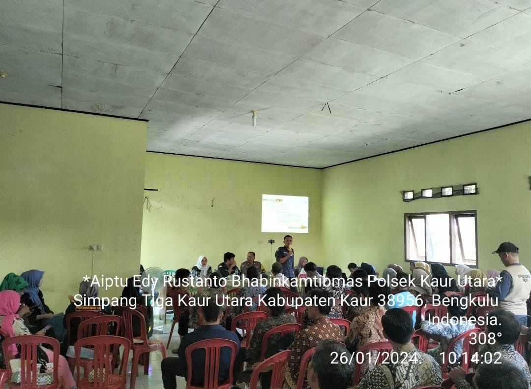 Hadiri Kegiatan Bimtek KPPS, Polsek Kaur Utara Sampaikan Imbauan Agar Bersikap Netral