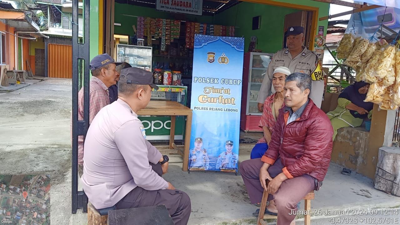 Tampung Aspirasi Masyarakat, Polsek Curup Laksanakan Jumat Curhat