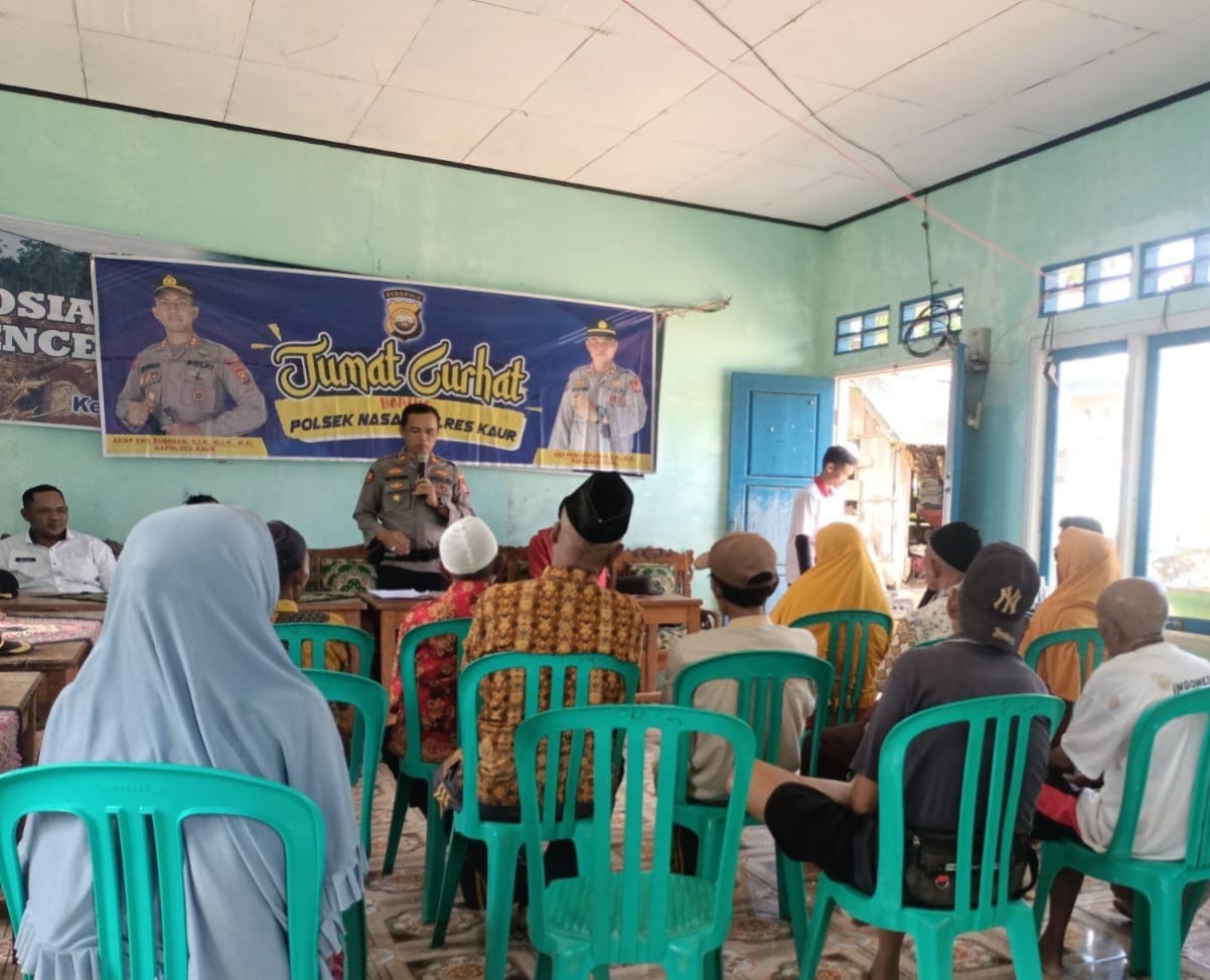 Serap Aspirasi Masyarkat Desa Suka Jaya, Polsek Nasal Gelar Jumat Curhat 