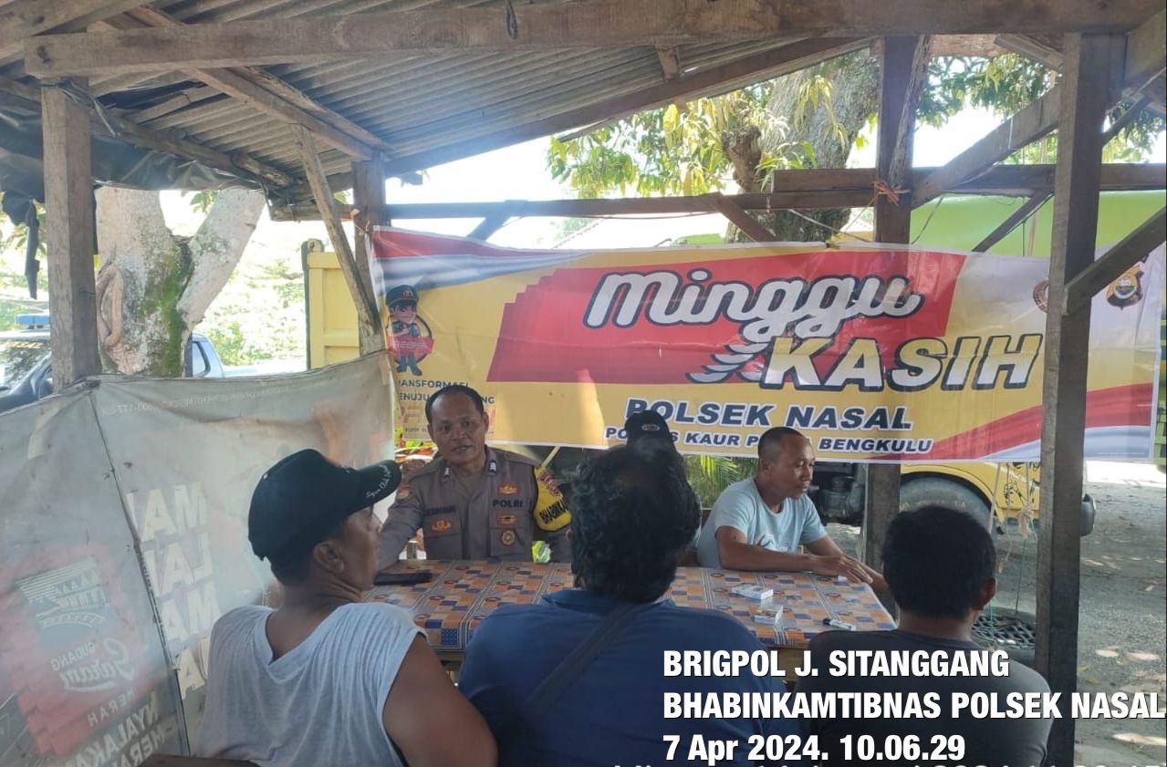 Didesa Pasar Baru, Polsek Nasal Gelar Minggu Kasih 