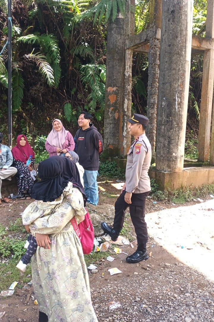Kapolsek Giri Mulya Pimpin Patroli Arus Mudik di Perbatasan 