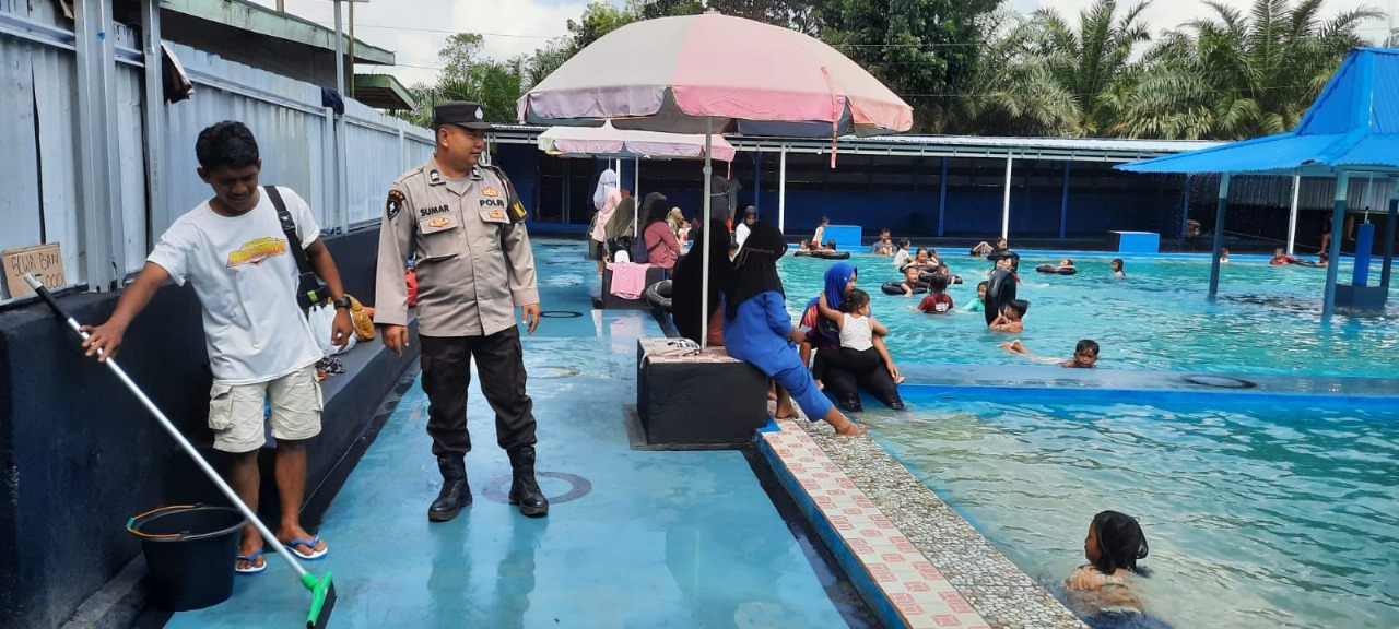 Polsek Padang Jaya Monitoring dan Pengamanan Objek Wisata di Wilayah Hukum 