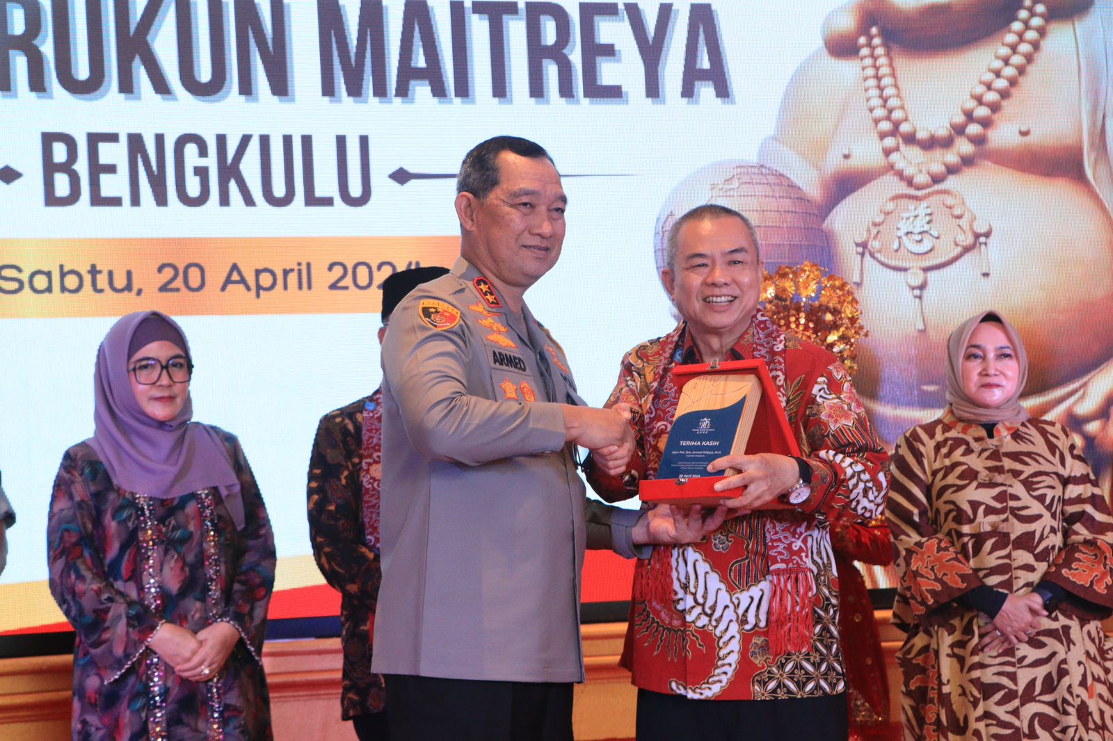 Kapolda Bengkulu Hadiri Persemian Tempat Ibadah Umat Buddha Provinsi Bengkulu Vihara Rukun Maitreya