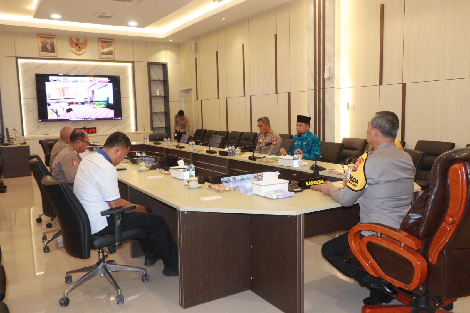 Kapolda Bengkulu Ikuti MOU Kementerian Pertanian dan Polri secara Daring