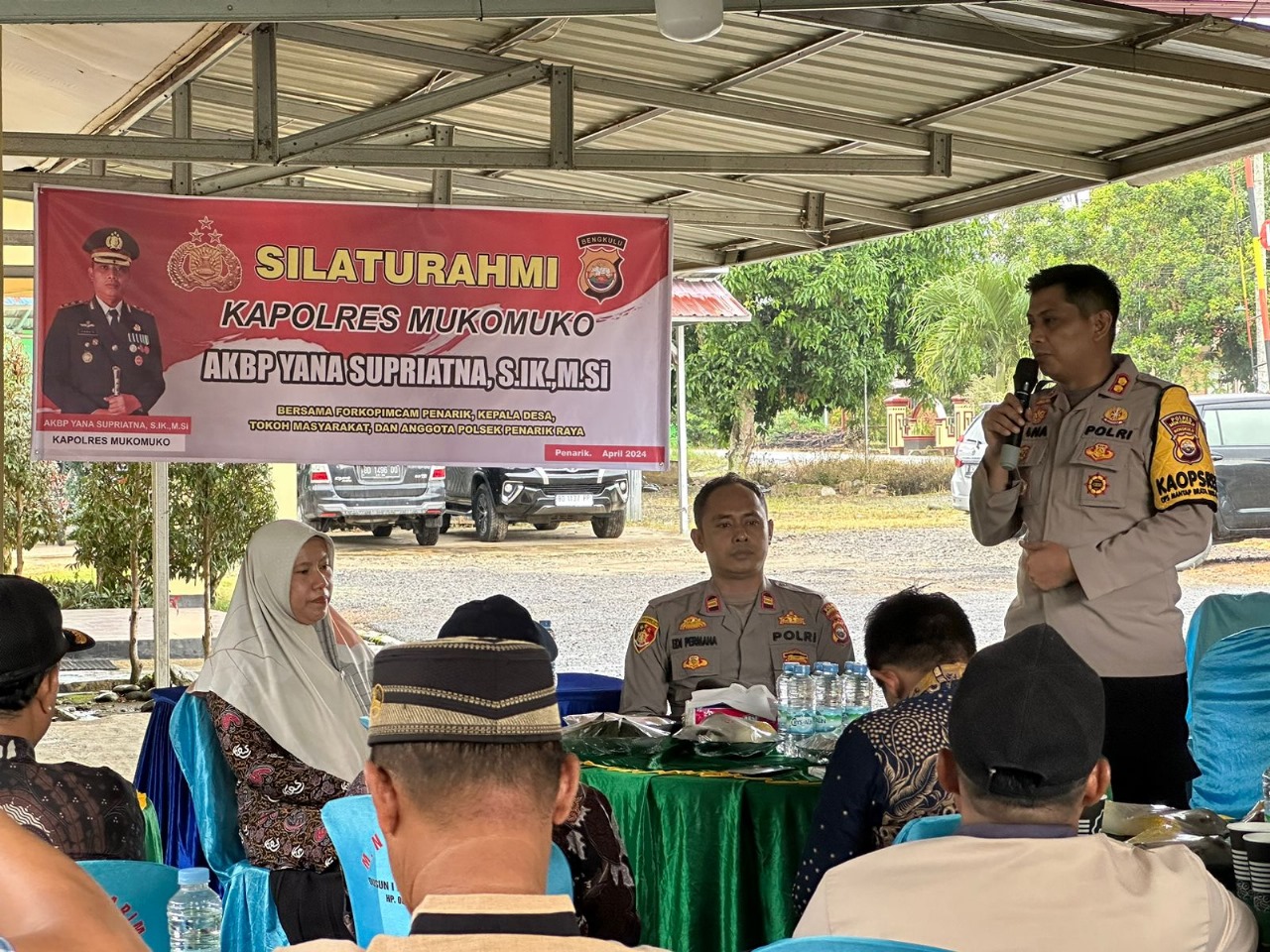 Kapolres Mukomuko Silahturahmi ke Polsek Penarik Raya 