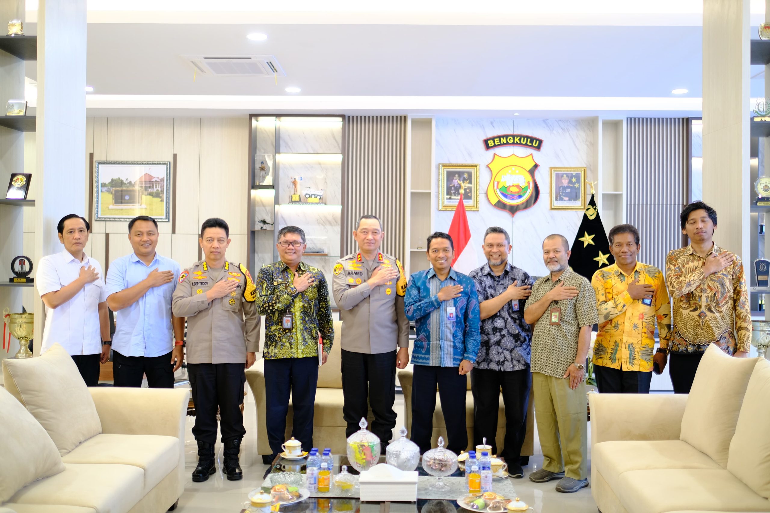 Perkuat Sinergitas, Kapolda Bengkulu Menerima Audiensi Perwakilan Badan Pengawasan Keuangan dan Pembangunan (BPKP) Provinsi Bengkulu