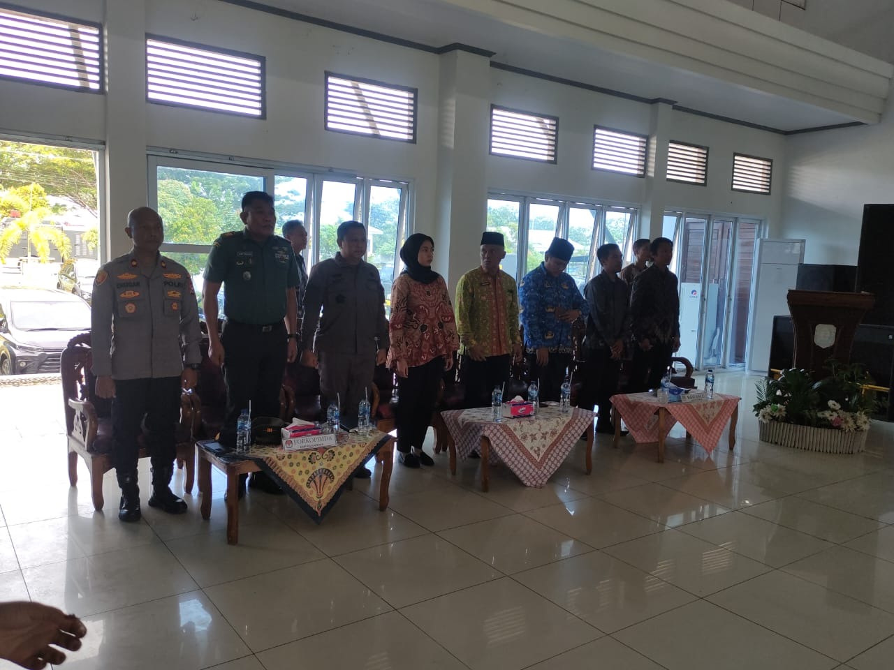 Kapolres Kaur Hadiri Rapat Pleno Terbuka Penghitungan Perolehan Kursi dan Penetapan Calon Anggota DPRD