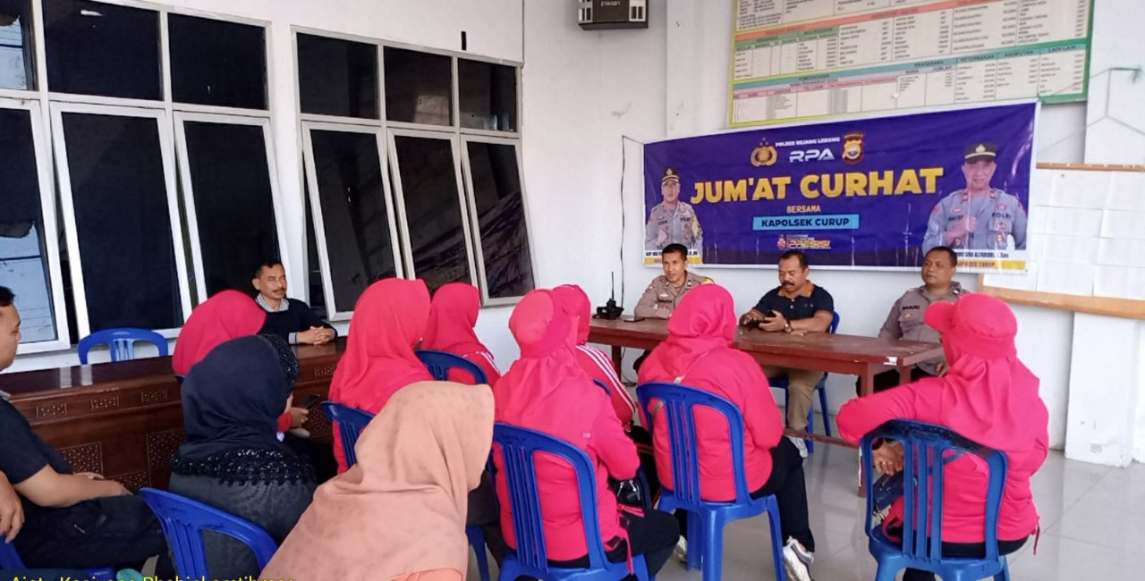 Bersama Warga Desa Air Meles, Polsek Selupu Rejang Gelar Jumat Curhat 