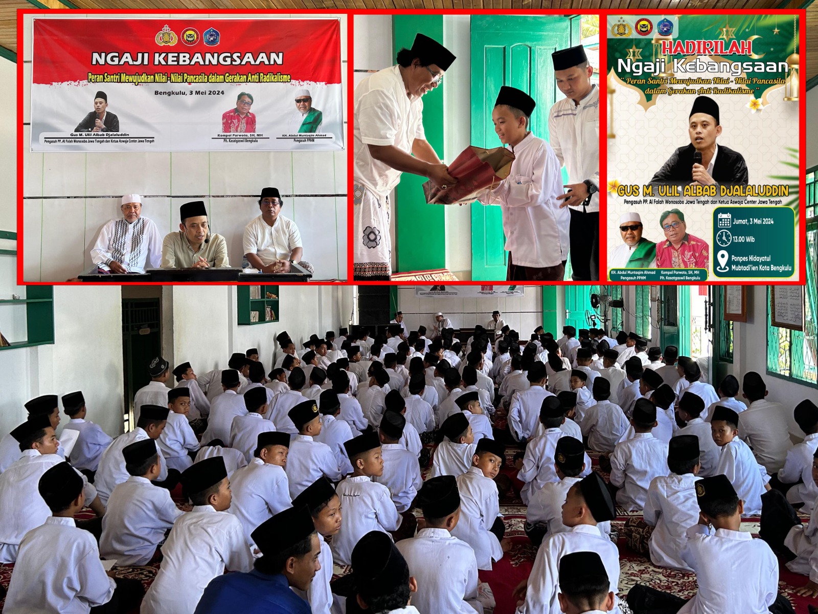 Cegah Radikalisme, Densus 88 Gelar Ngaji Kebangsaan di Pesantren Hidayatul Mubtadi'in, Hadirkan Gus Ulil dari Jateng