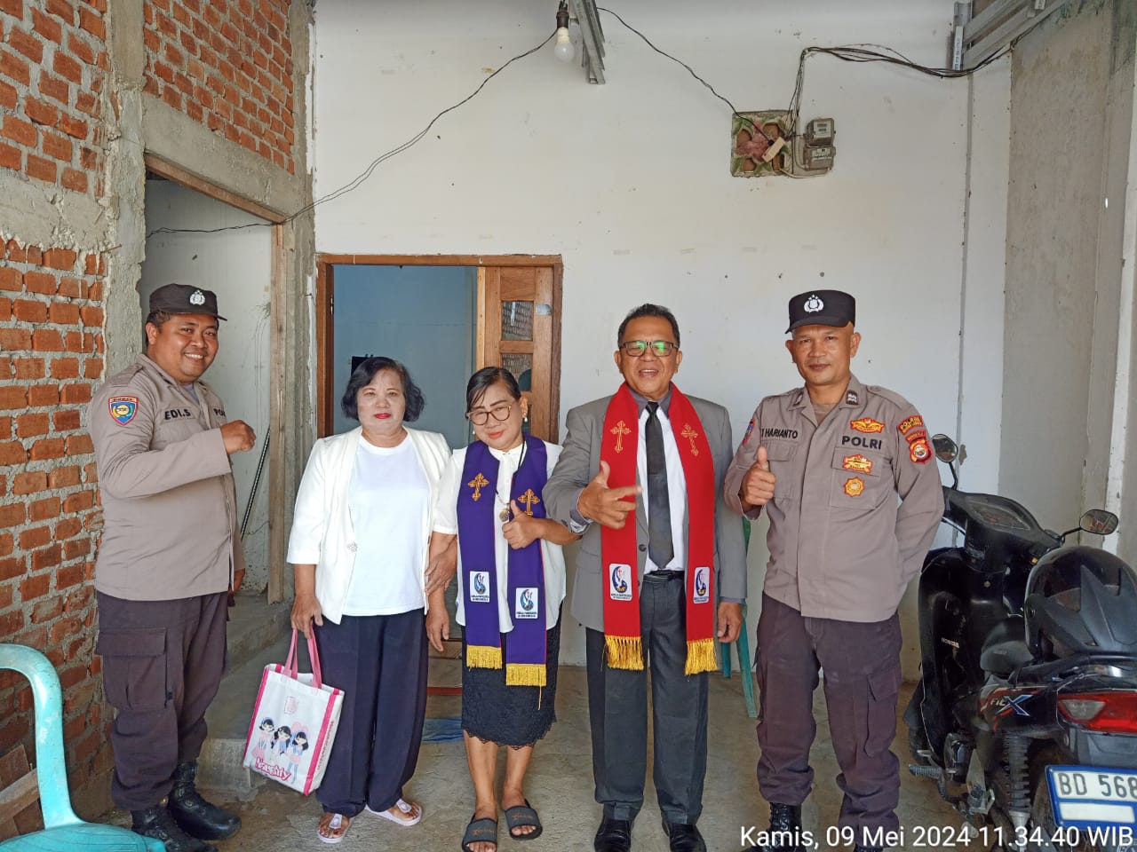 Polsek Selupu Rejang, Pengamanan Kegiatan Ibadah Kenaikan Isa Al- Masih 