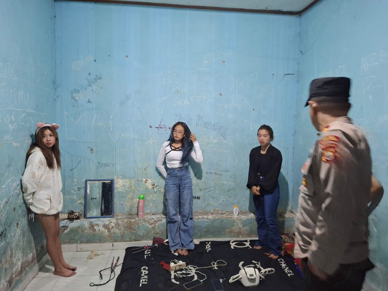 Terima Aduan dan Keresahan Dari Masyarakat, Polsek Selupu Rejang Razia Kontrakan Diduga Tempat Praktek Prostitusi