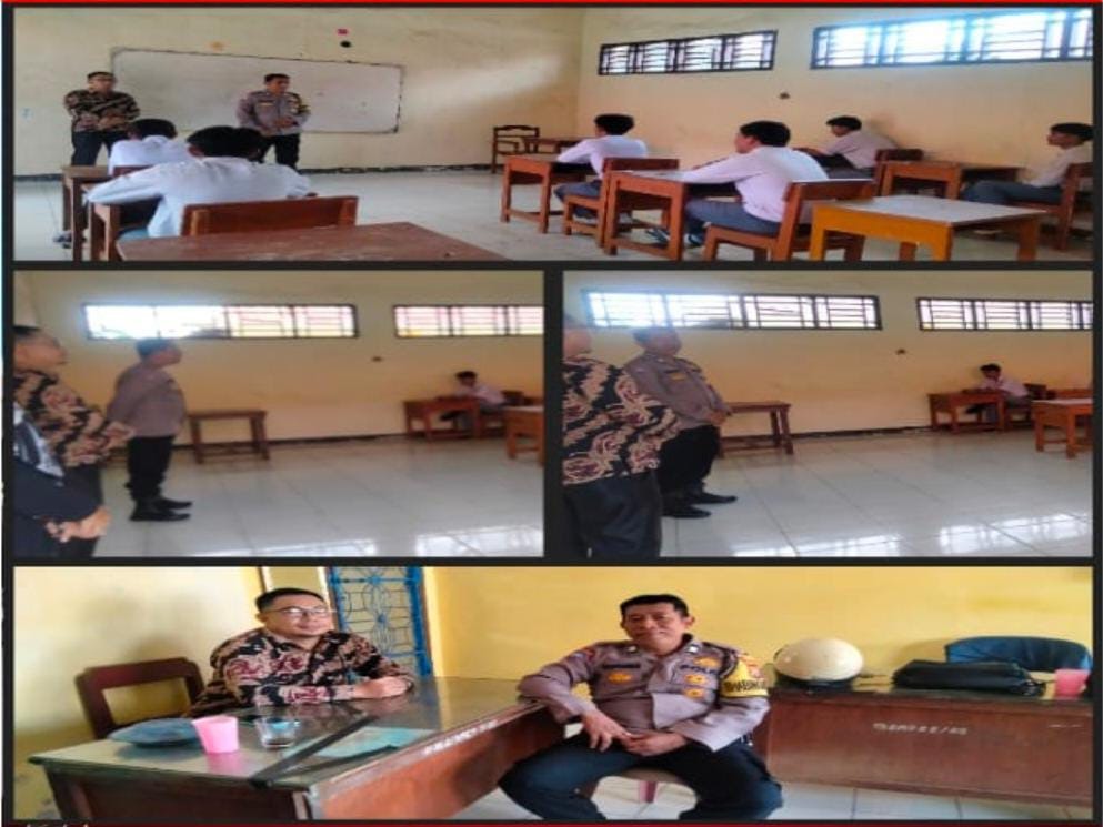 Bhabinkamtibmas Bersinergi dengan Guru SMKS 13 Yama Karya Kota Bengkulu Laksanakan Sosialisasi Kenakalan Remaja