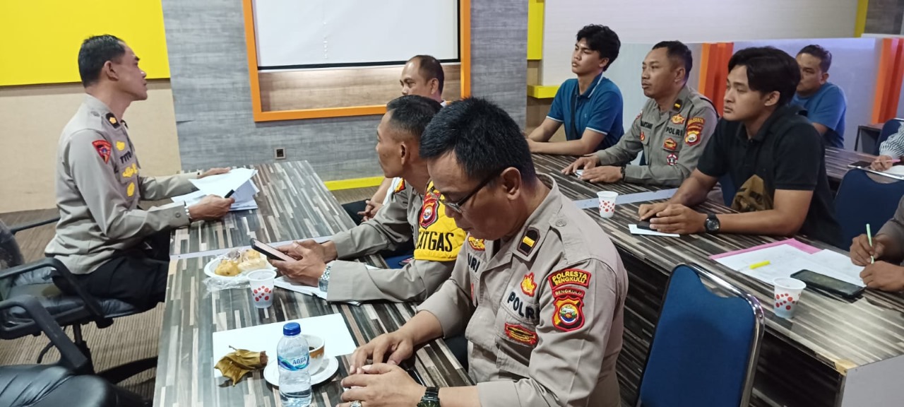 Polresta Bengkulu Laksanakan Kegiatan Zoom Latpraops Operasi Musang 2024