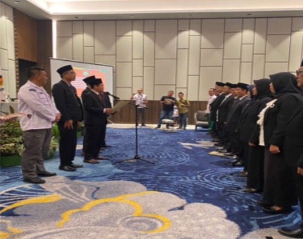Kasat Intelkam Polresta Bengkulu Hadiri Kegiatan Pelantikan dan Pengambilan Sumpah/Janji Calon Anggota PPK