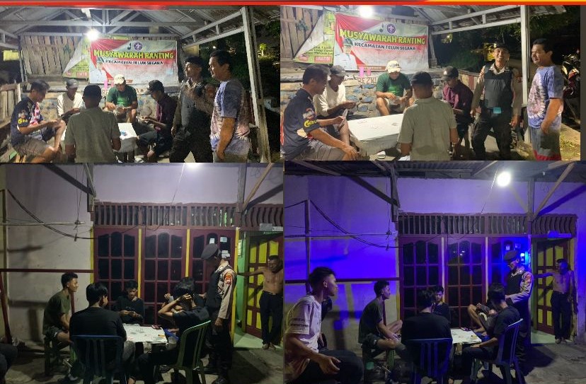Sambangi Pemuda Lagi Bermain Song, Personel Polresta Bengkulu Sampaikan Imbauan Jaga Kamtibmas Kondusif 