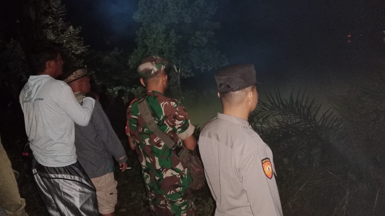 Quick Respon Polsek Giri Mulya Datangi TKP Orang Tenggelam di Desa Suka Makmur
