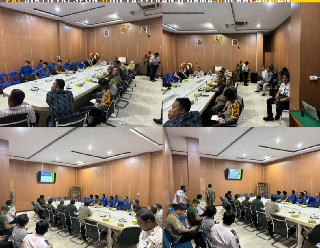 Waka Polresta Bengkulu Bersama Kabag Ops Ikuti Rapat Koordinasi Persiapan Penertiban Pasar Panorama 