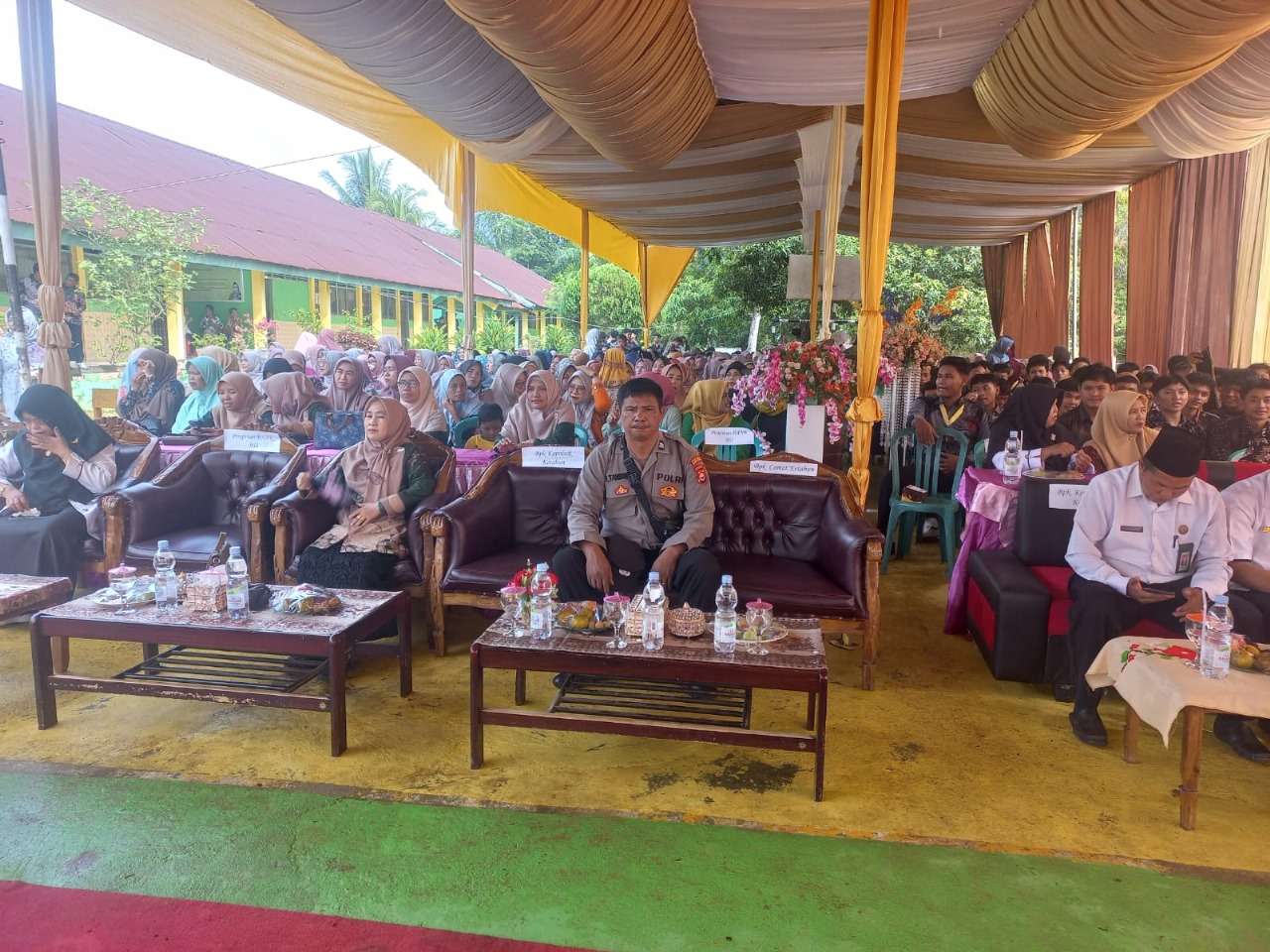 Ucapkan Selamat, Polsek Kerumutan Hadiri Pelepasan MTS 2 Bengkulu Utara Tahun 2024