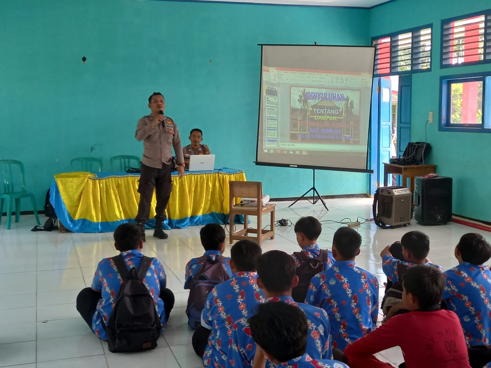 Cegah bullying dilingkungan sekolah Satbinmas Polres Bengkulu Utara lakukan sosialisasi