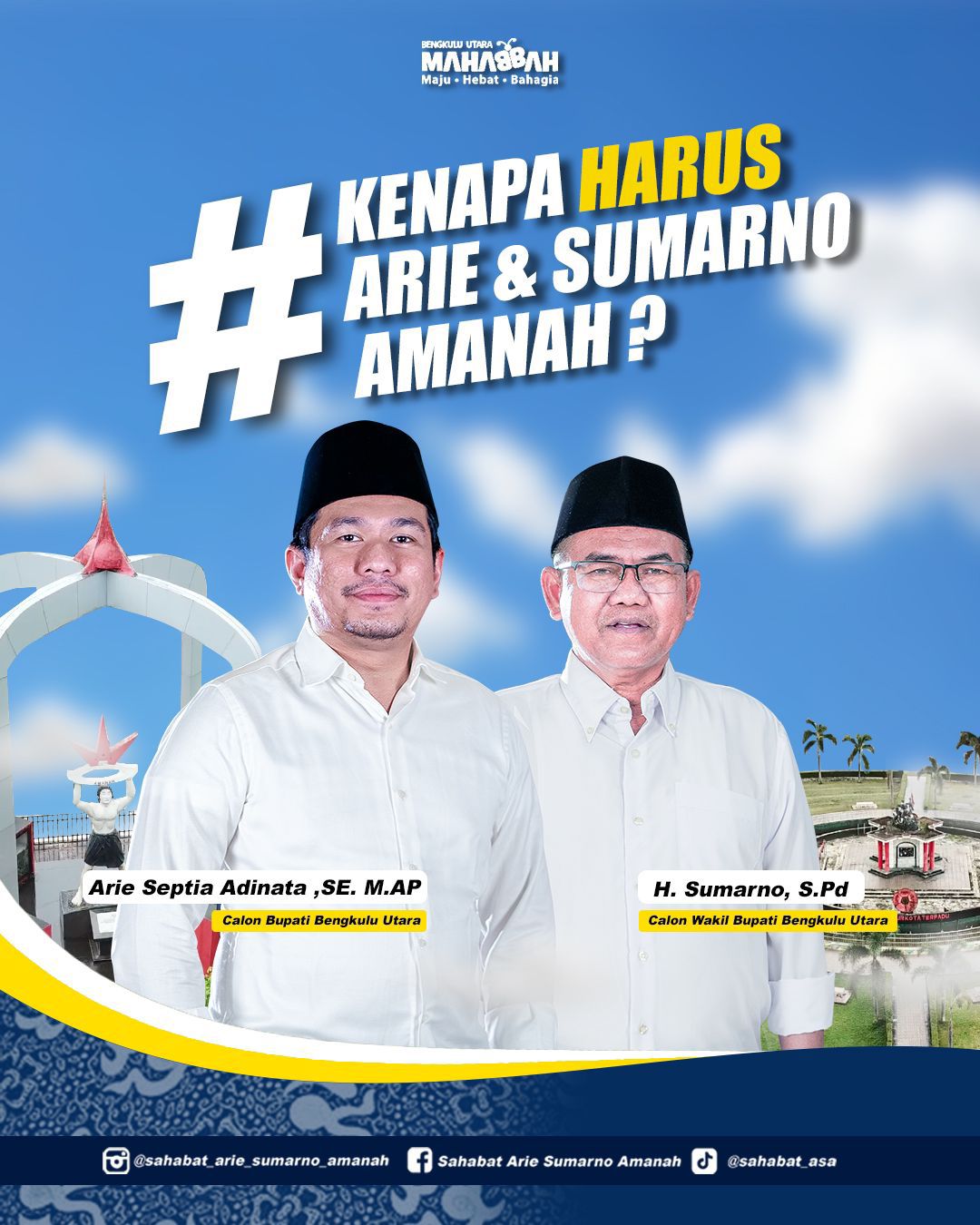 Arie-Sumarno akan Fokus pada Perbaikan Jalan Berlobang di Bengkulu Utara