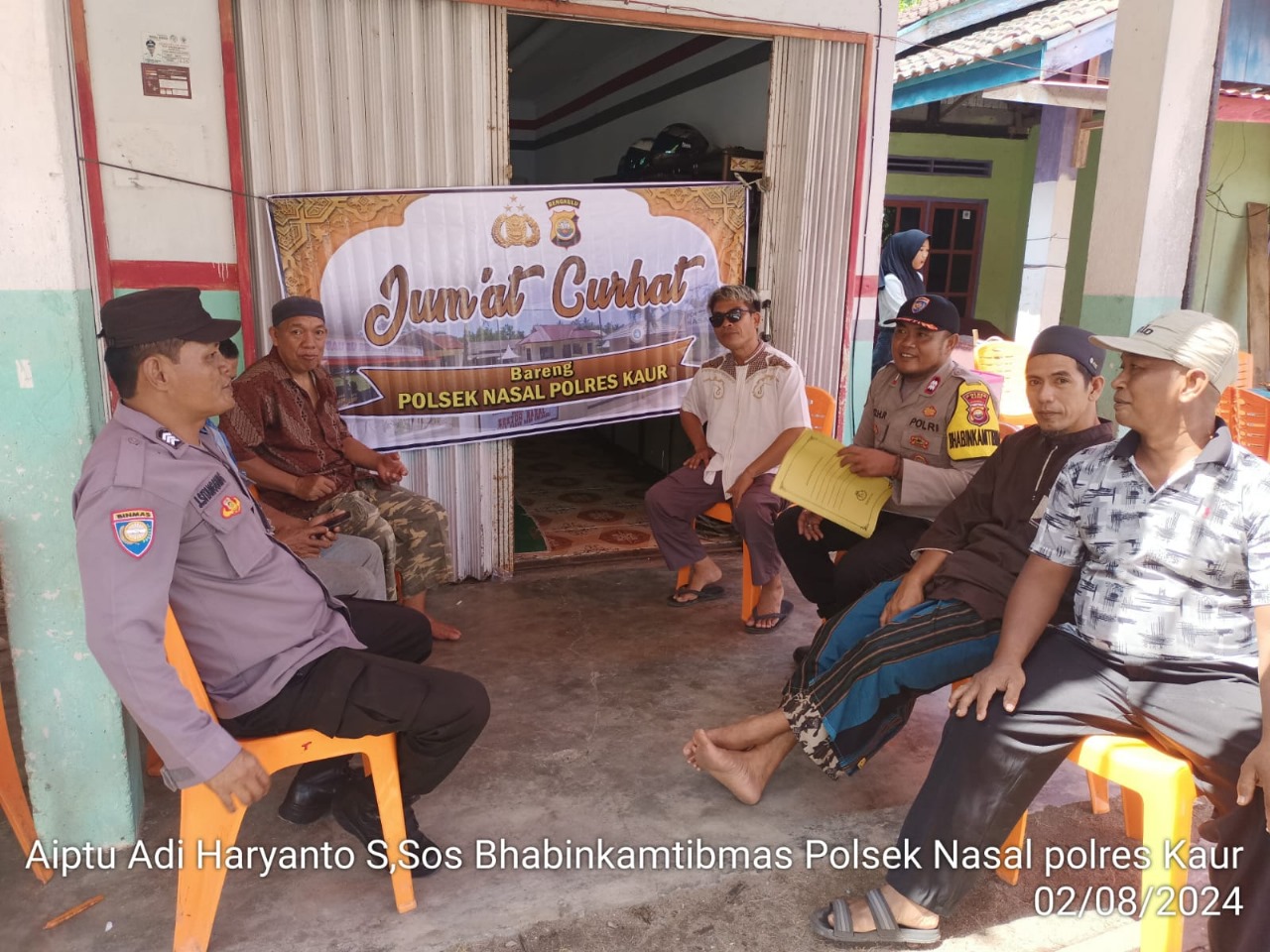 Jumat Curhat, Polres Kaur dan Polsek Jajaran Dengarkan Keluhan Warga 