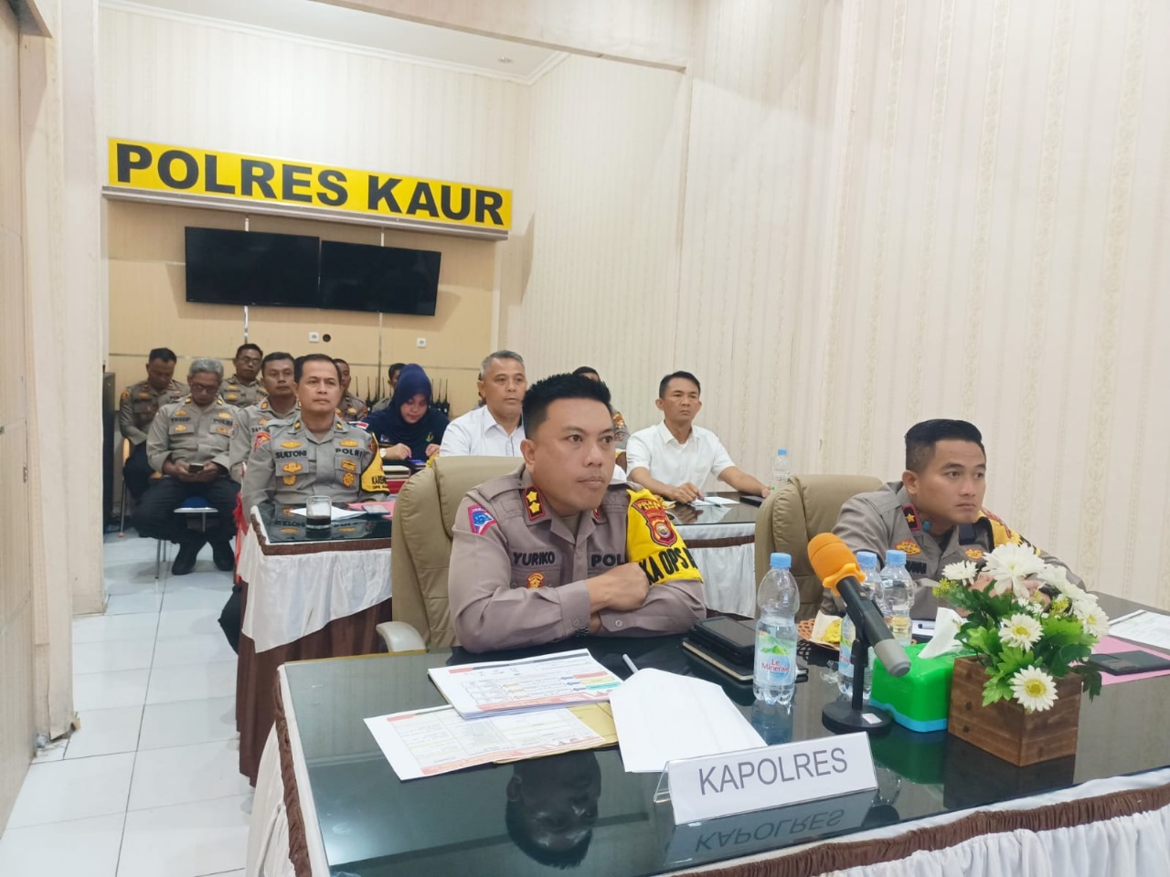 Polres Kaur Ikuti Zoom Meeting Rapat Internal Dalam Rangka Kesiapan Ops Mantap Praja Nala 2024, Pilkada Serentak