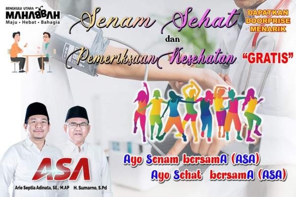 ASA Ajak Warga Senam Sehat di Padang Jaya