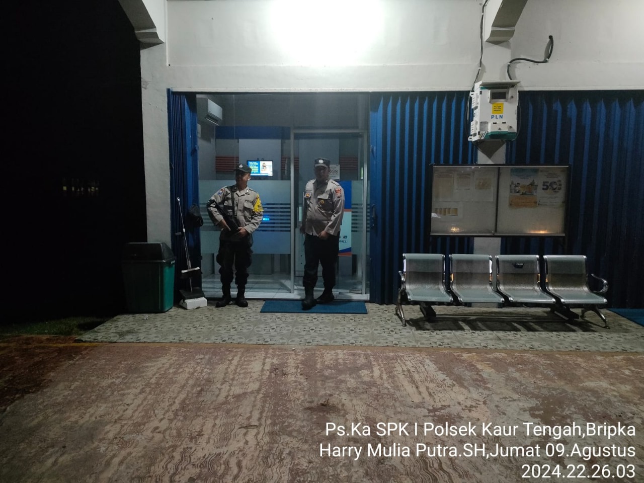 Polsek Kaur Tengah Patroli Dialogis Antisipasi 3C dan Premanisme di Seputaran Objek Vital 