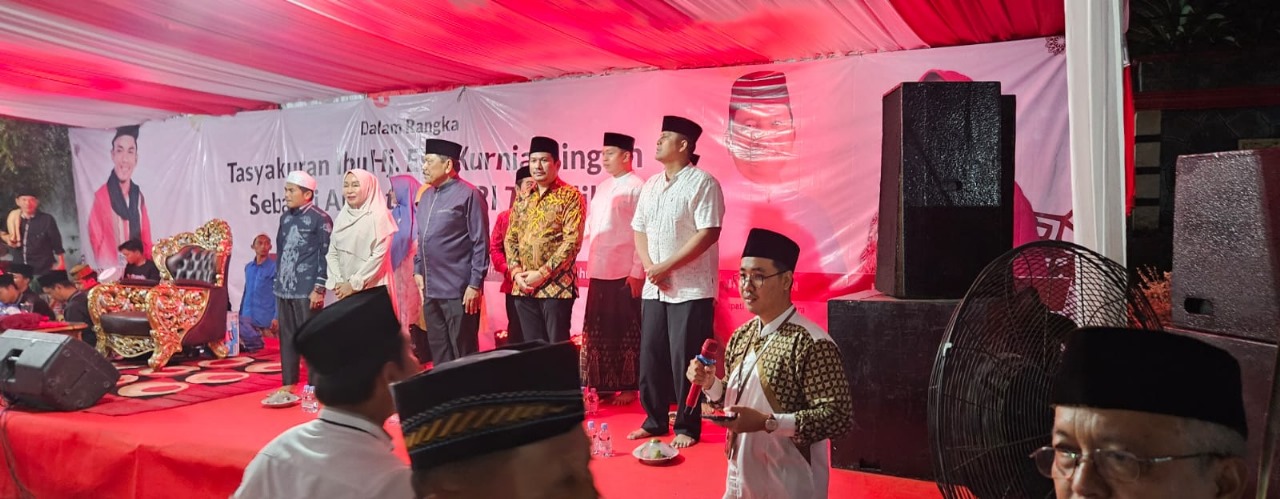 Kapolsek Ketahun Hadiri Tabligh Akbar dan Tasyakuran Hj. Eko Kurnia Ningsih Mian