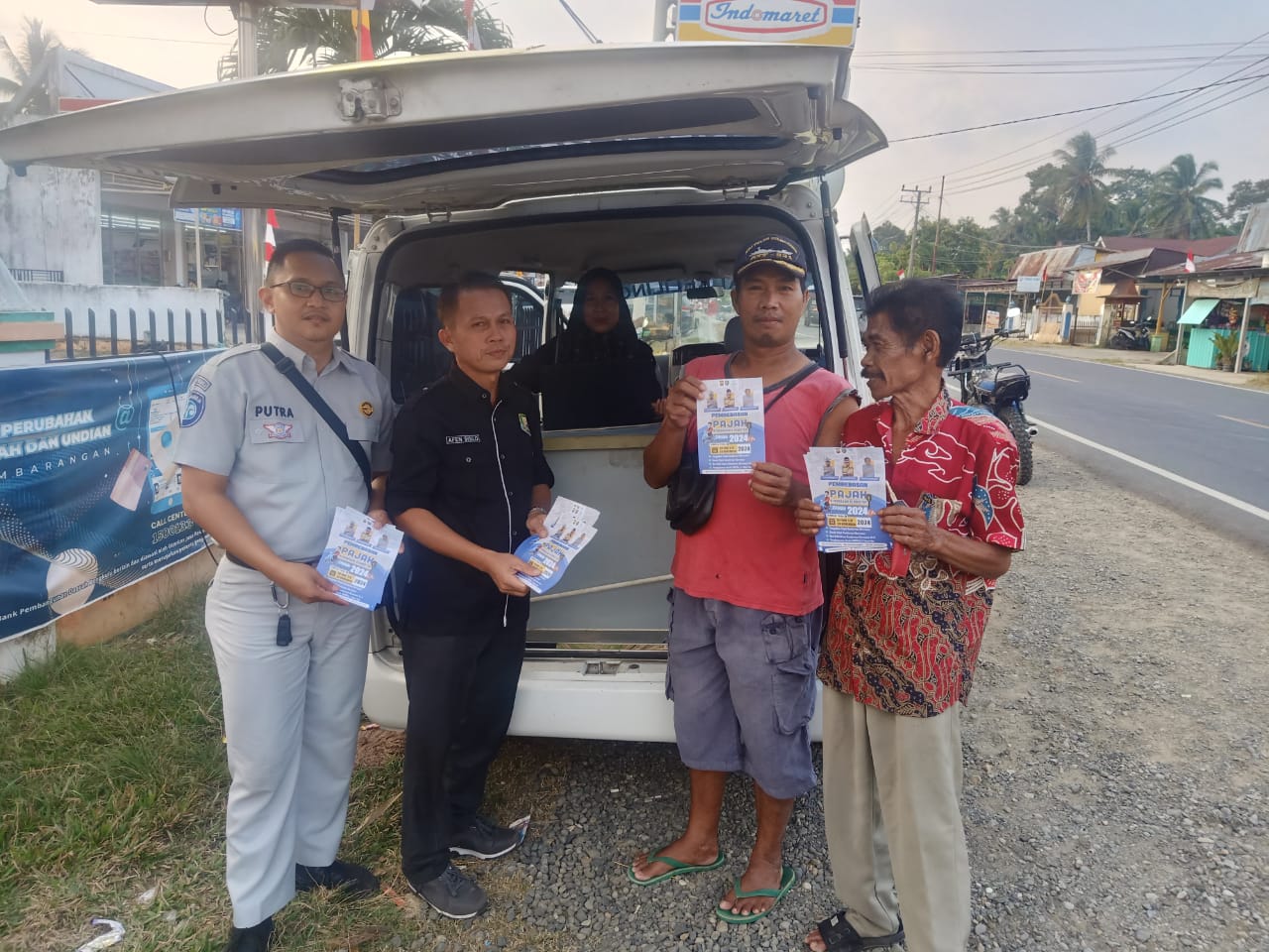 Jasa Raharja Bersama Tim Pembina Samsat Melakukan Sosialisasi Pemutihan Pajak Ranmor di Kecamatan Sukaraja 