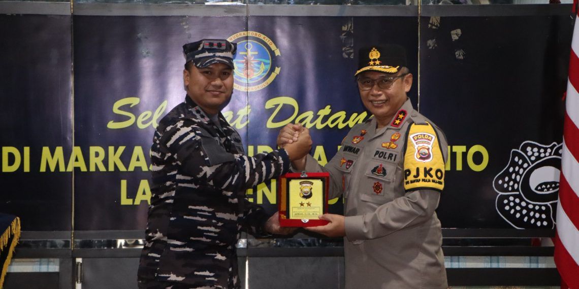 Jalin Komunikasi, Kapolda Bengkulu Silaturahmi Bersama Danlanal Bengkulu