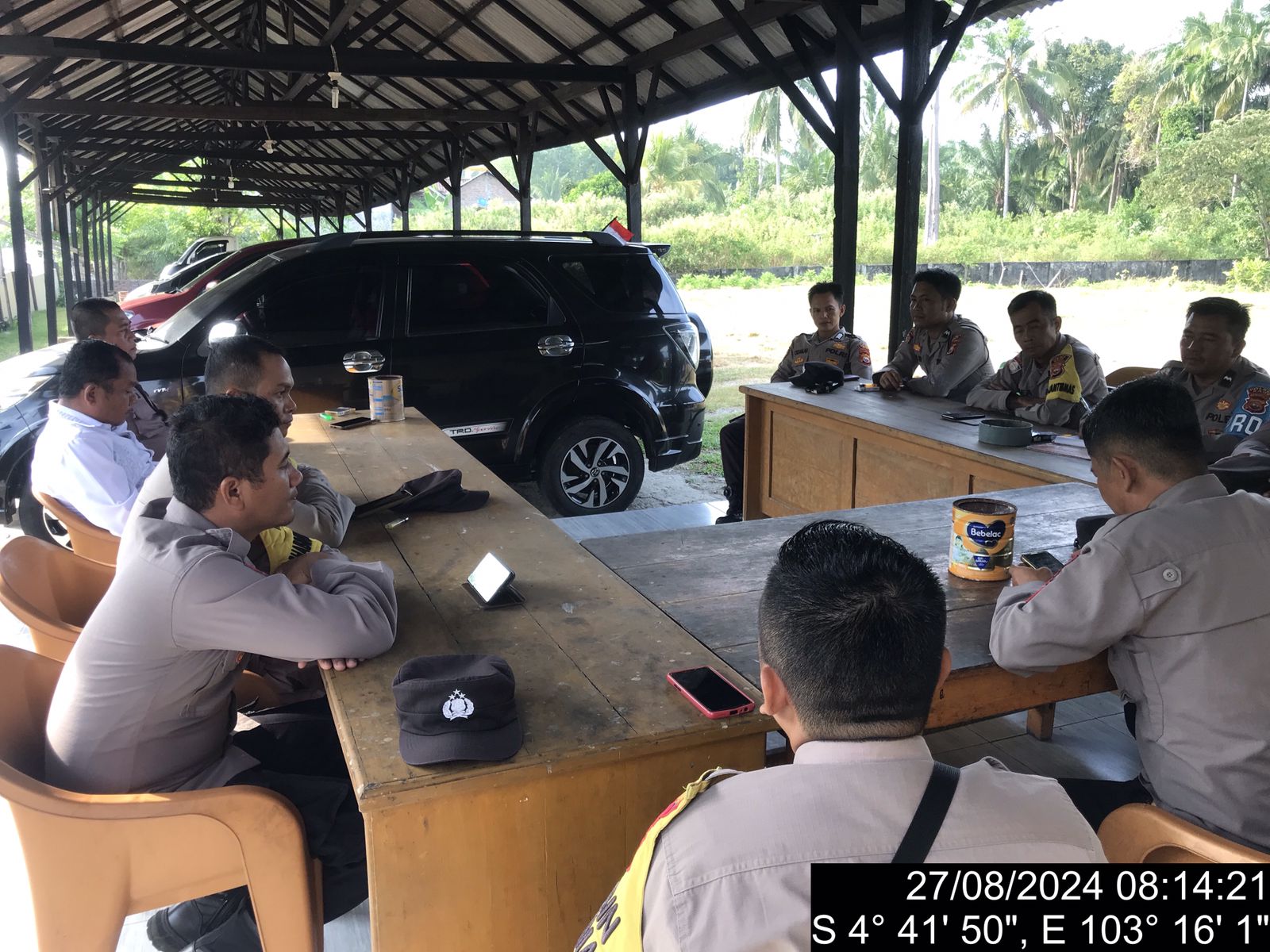 Polsek Kaur Tengah Gelar Anev Mingguan Pagi Bentuk Evaluasi Kinerja