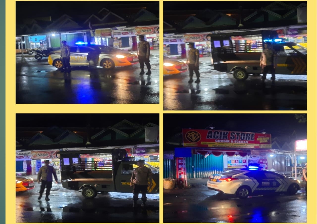 Polsek Teluk Segara Patroli Malam Cegah Tindak Kejahatan dan Antisipasi Gangguan Kamtibmas 