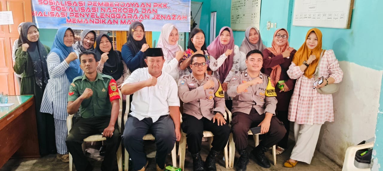 Bhabinkamtibmas Polsek Kota Manna Berikan Materi Warga Kelurahan Pasar Mulia pada Kegiatan Sosialisasi Kenakalan Remaja