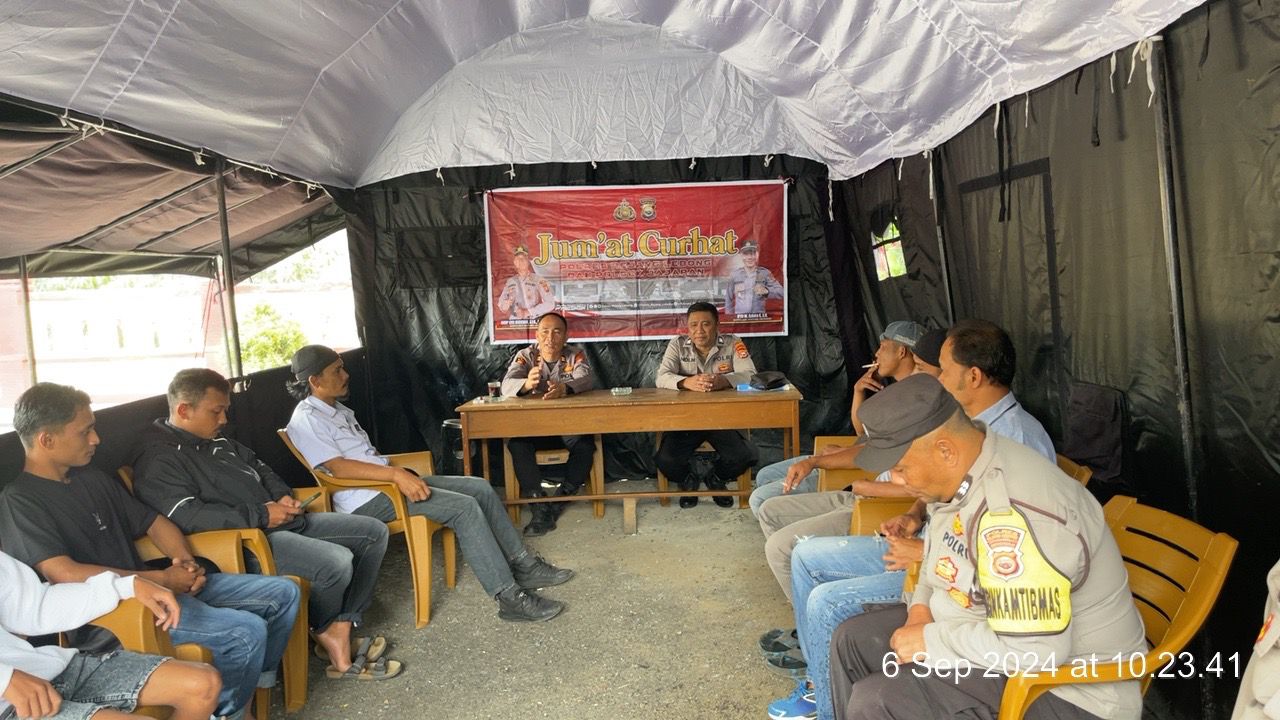 Polsek Sindang Dataran Gelar Jumat Curhat Bersama Bhabinkamtibmas