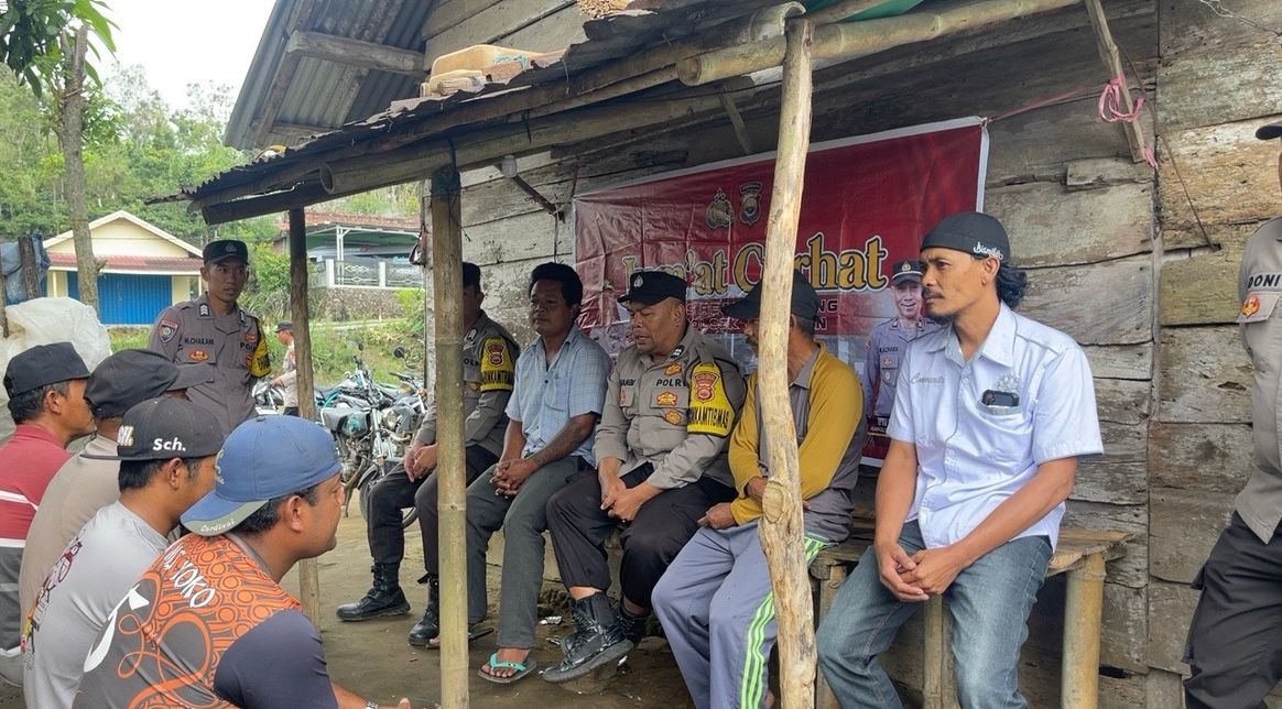 Cooling System, Polsek Sindang Dataran Jumat Curhat Bareng Warga