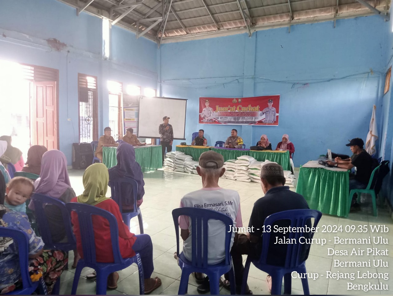 Cooling System, Kapolsek Sindang Kelingi Jumat Curhat Bersama Warga