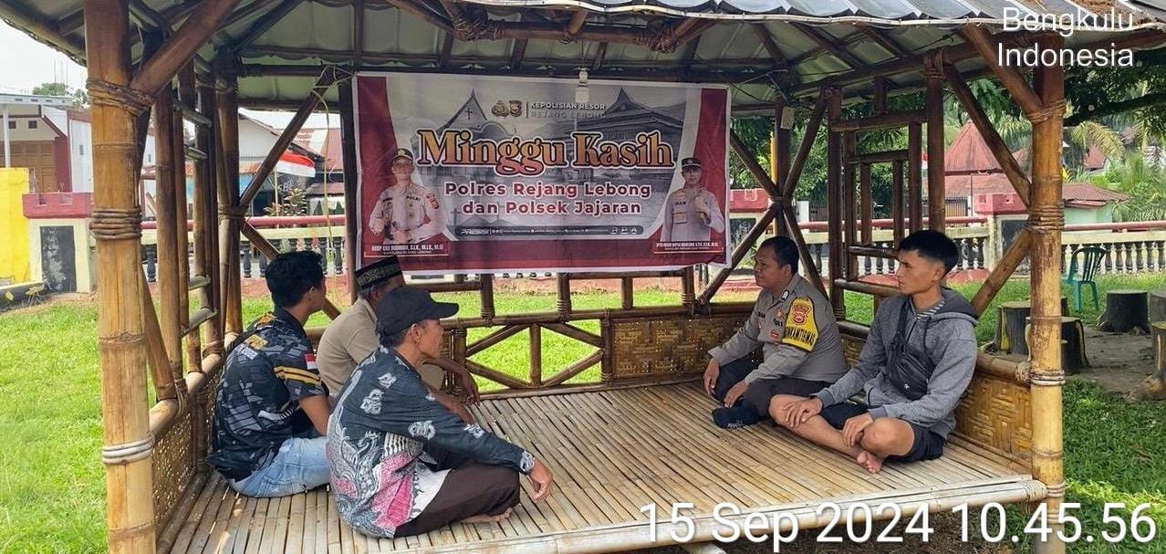 Laksanakan Minggu Kasih, Polsek Padang Ulak Tanding Imbau Kamtibmas Kondusif 