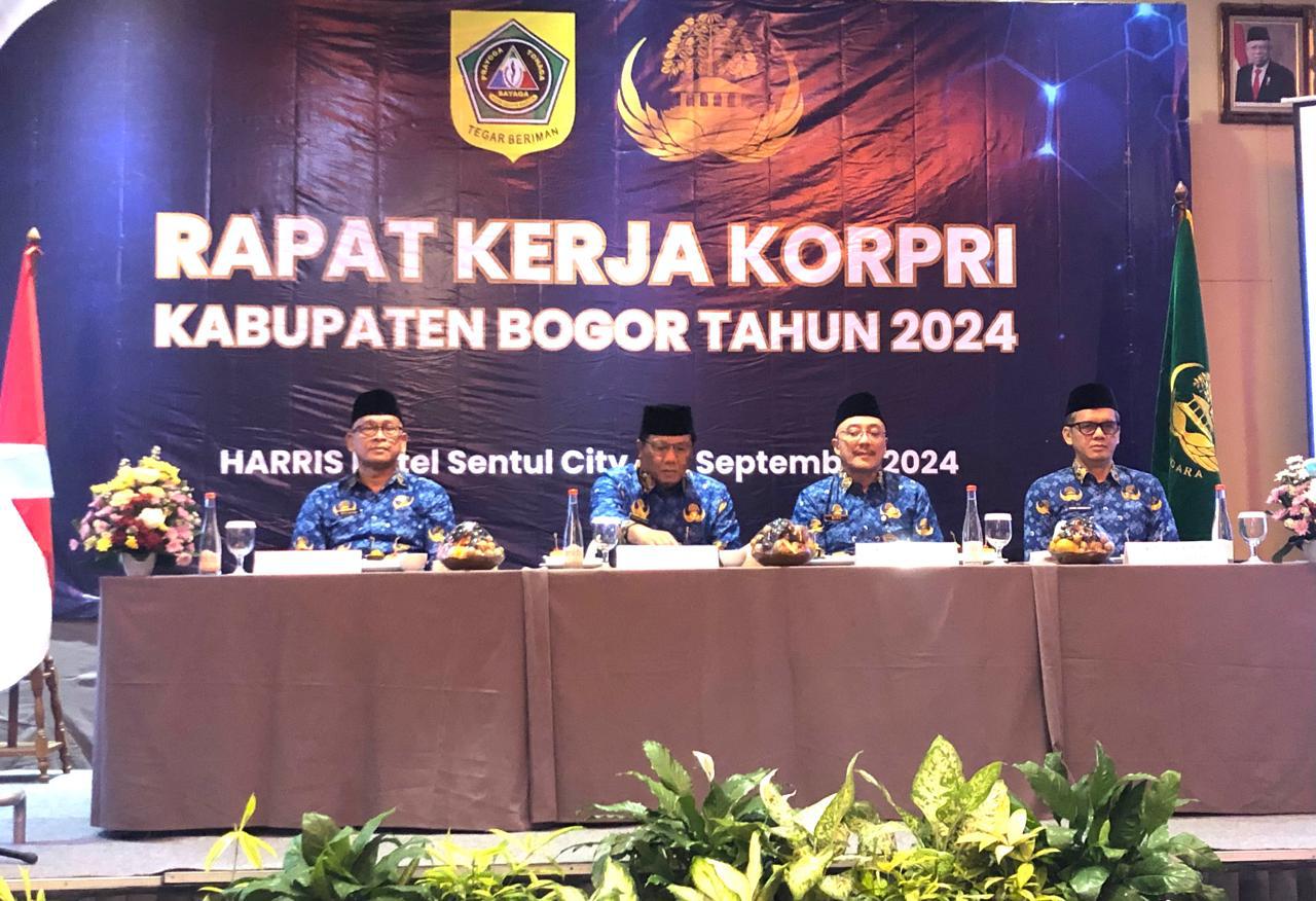 Dewan Pengurus KORPRI Kabupaten Bogor Gelar Rapat Kerja dan Konsolidasi Tahun 2024 di Sentul City