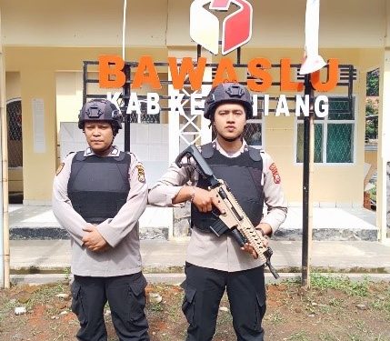 Berkomitmen Ciptakan Pemilu Damai, Polres Kepahiang Amankan Kantor Penyelenggara Pemilu