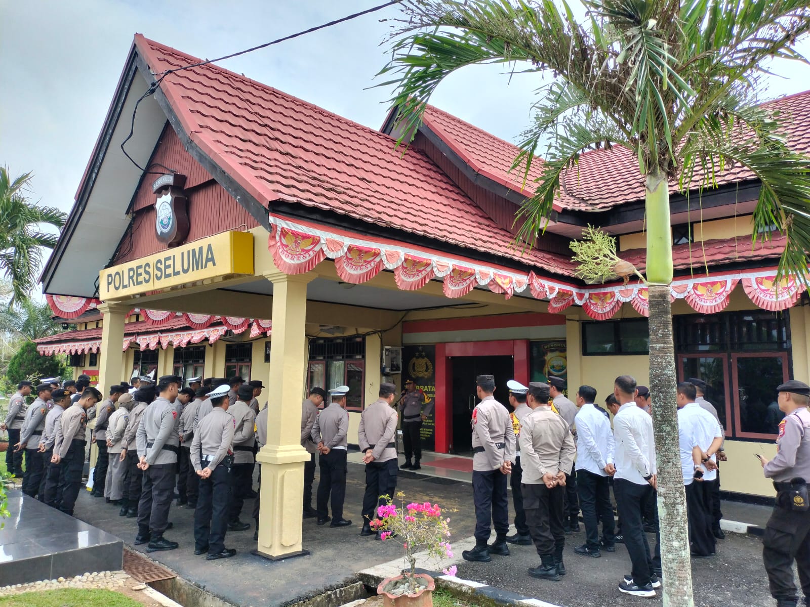 Apel Pagi persiapan pengamanan Kampanye Pilkada Seluma 