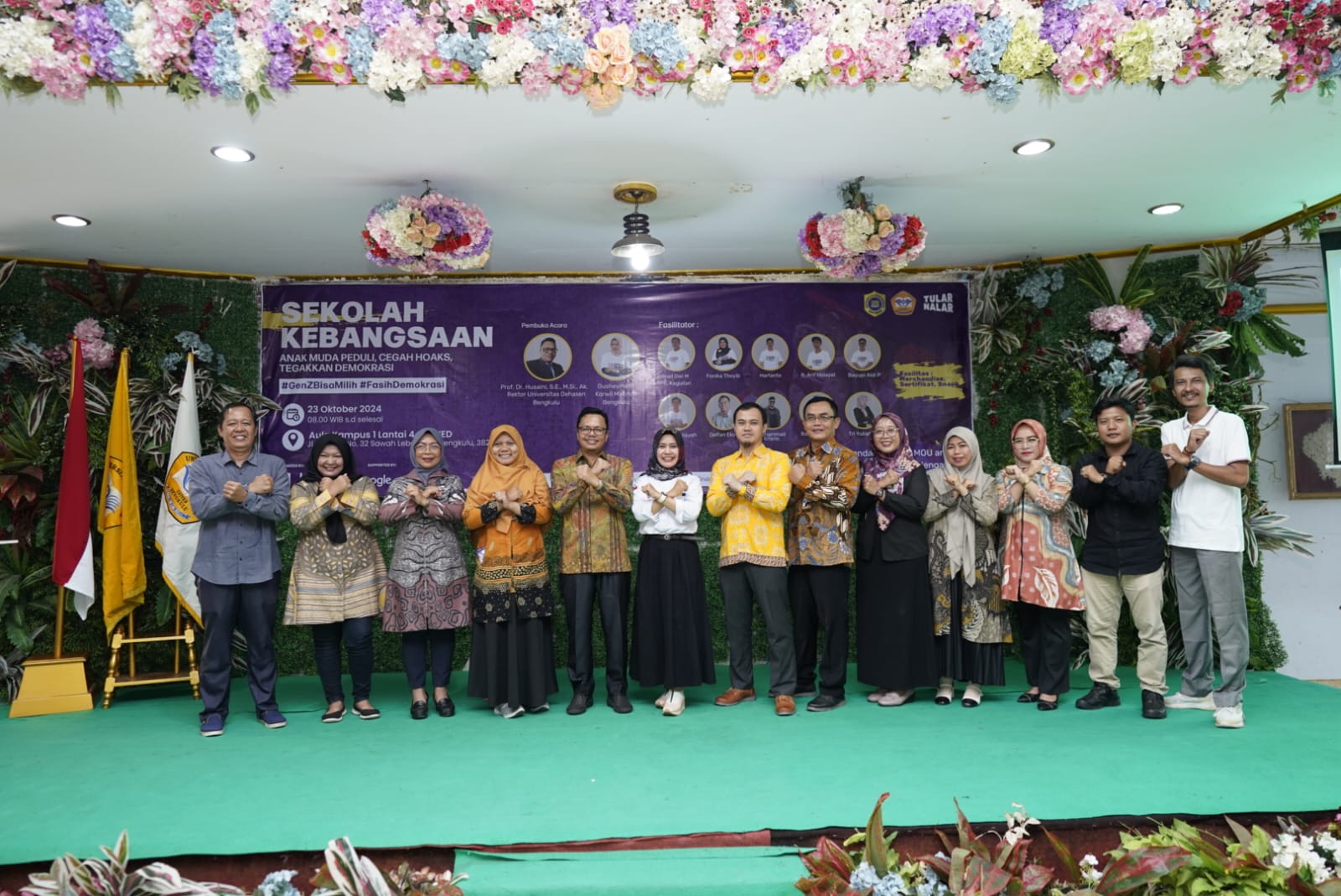 Mafindo Bengkulu Selenggarakan Sekolah Kebangsaan Tular Nalar 3.0 untuk Pemilih Pemula di Universitas Dehasen