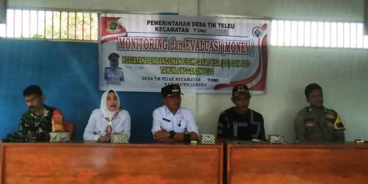 Bhabinkamtibmas Polsek Lebong Atas Hadiri Monev di Desa Tik Teleu Sekaligus Giat Cooling Sistem.