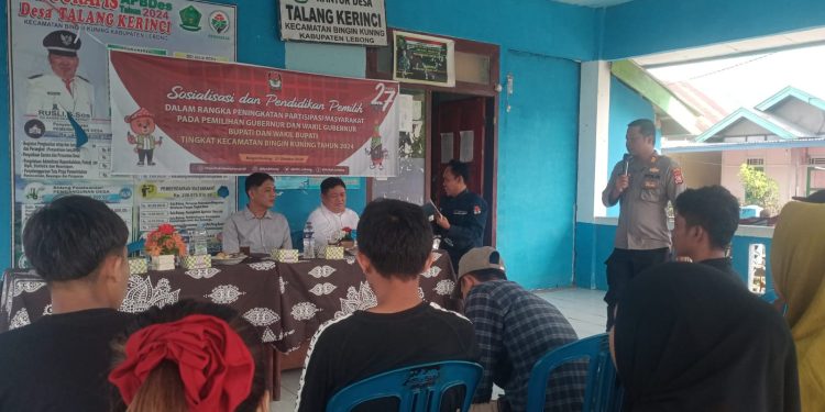 Cooling System, Kapolsek Lebong Selatan Jadi Narasumber Sosialisasi Pilkada