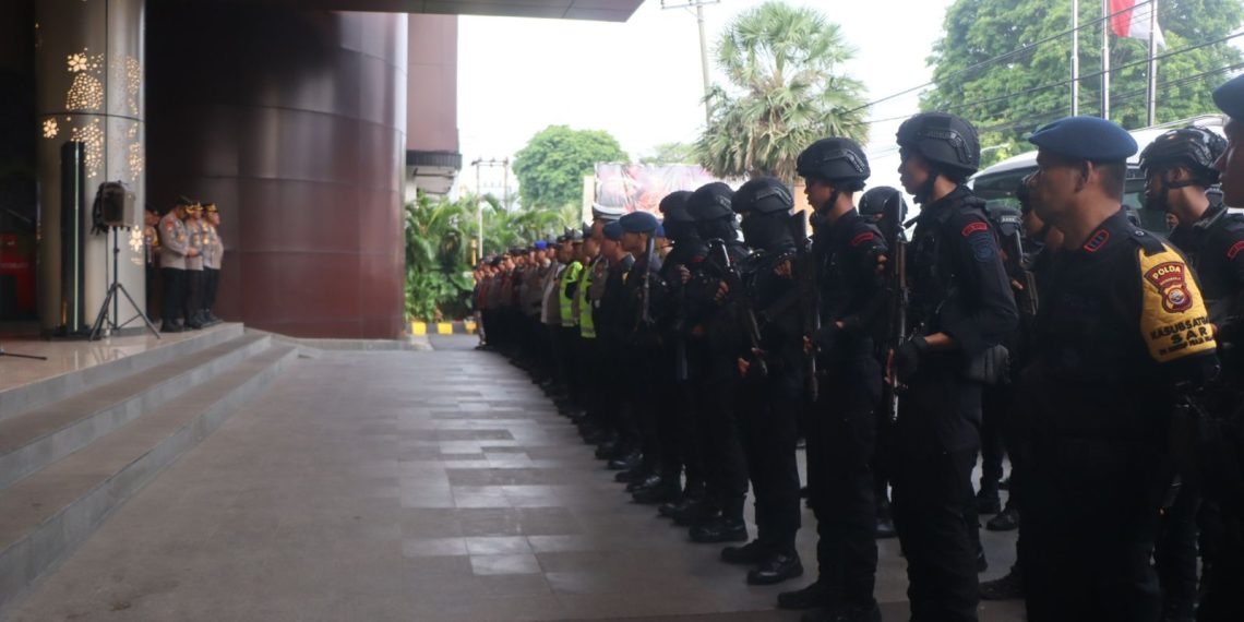 393 Personil Gabungan Polda dan Polresta Amankan Debat Terbuka Cagub dan Cawagub Bengkulu