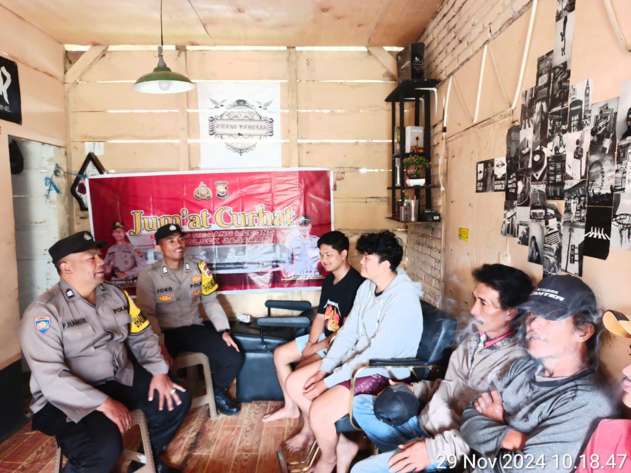 Polsek Sindang Dataran Gelar Jumat Curhat, Kapolsek Ajak Masyarakat Tingkatkan Kepedulian Kamtibmas