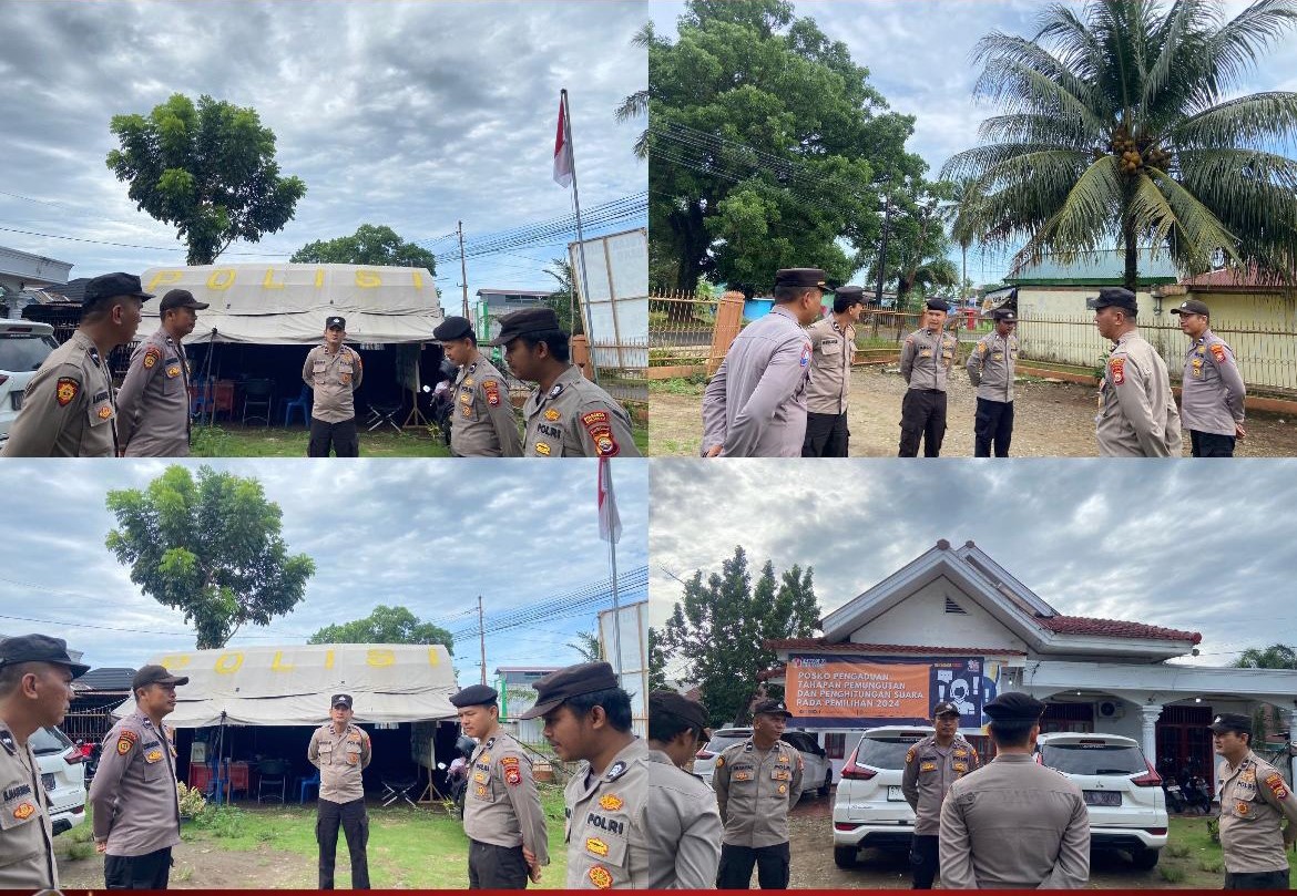 Subsatgas PAM Polresta Bengkulu Pastikan Keamanan Kantor Bawaslu Kota Bengkulu